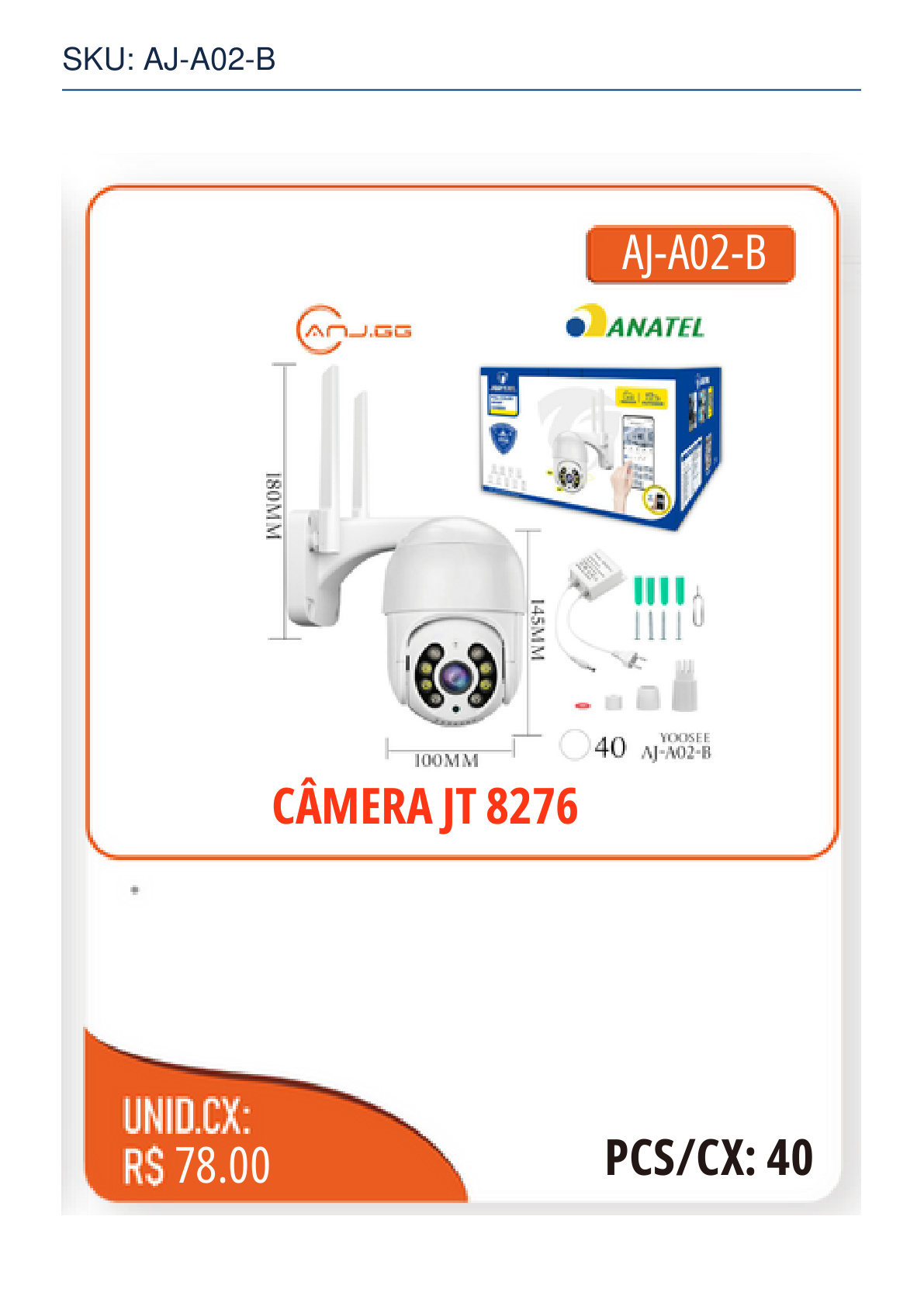 CÂMERA JT 8276
