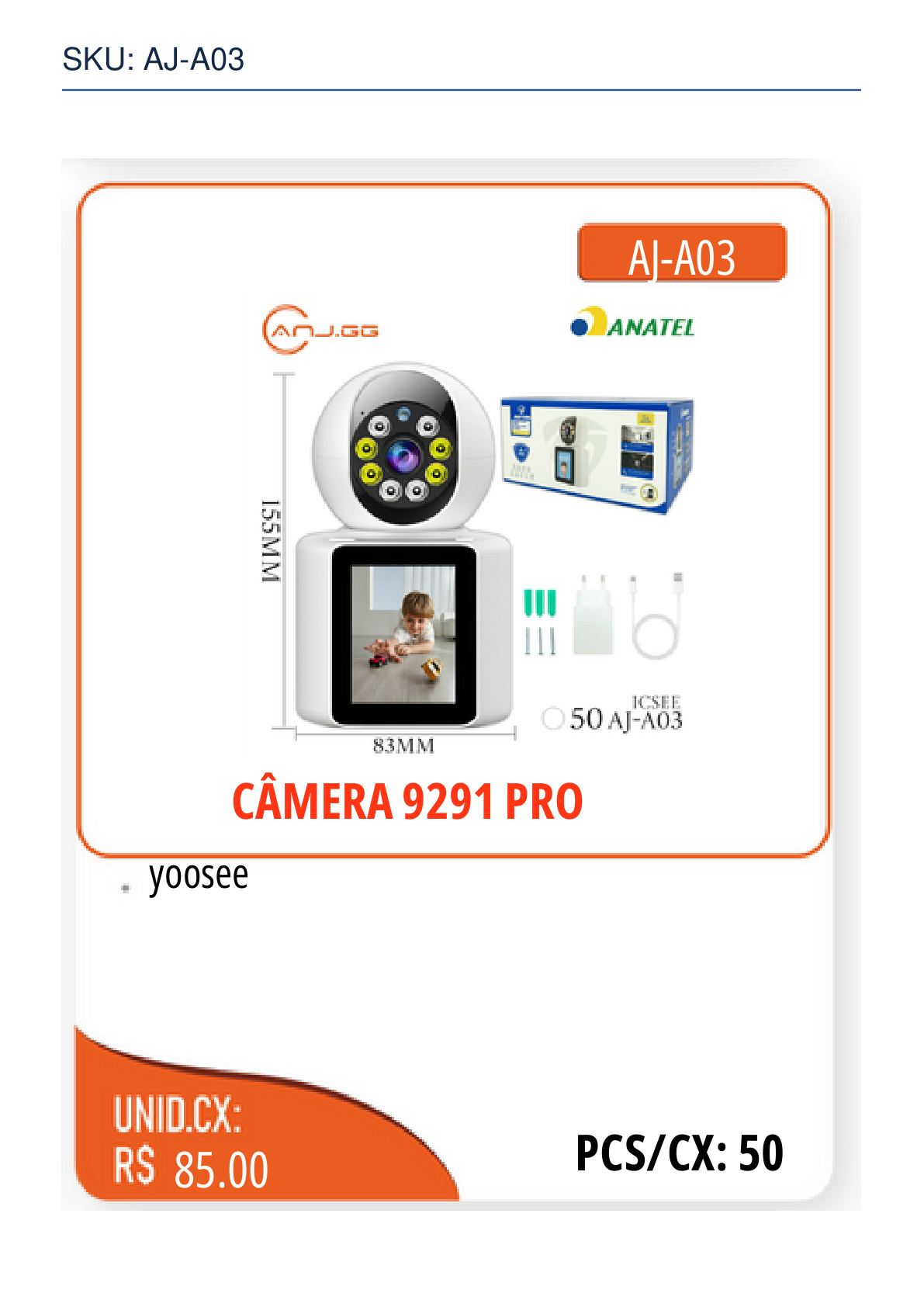 CÂMERA 9291 PRO