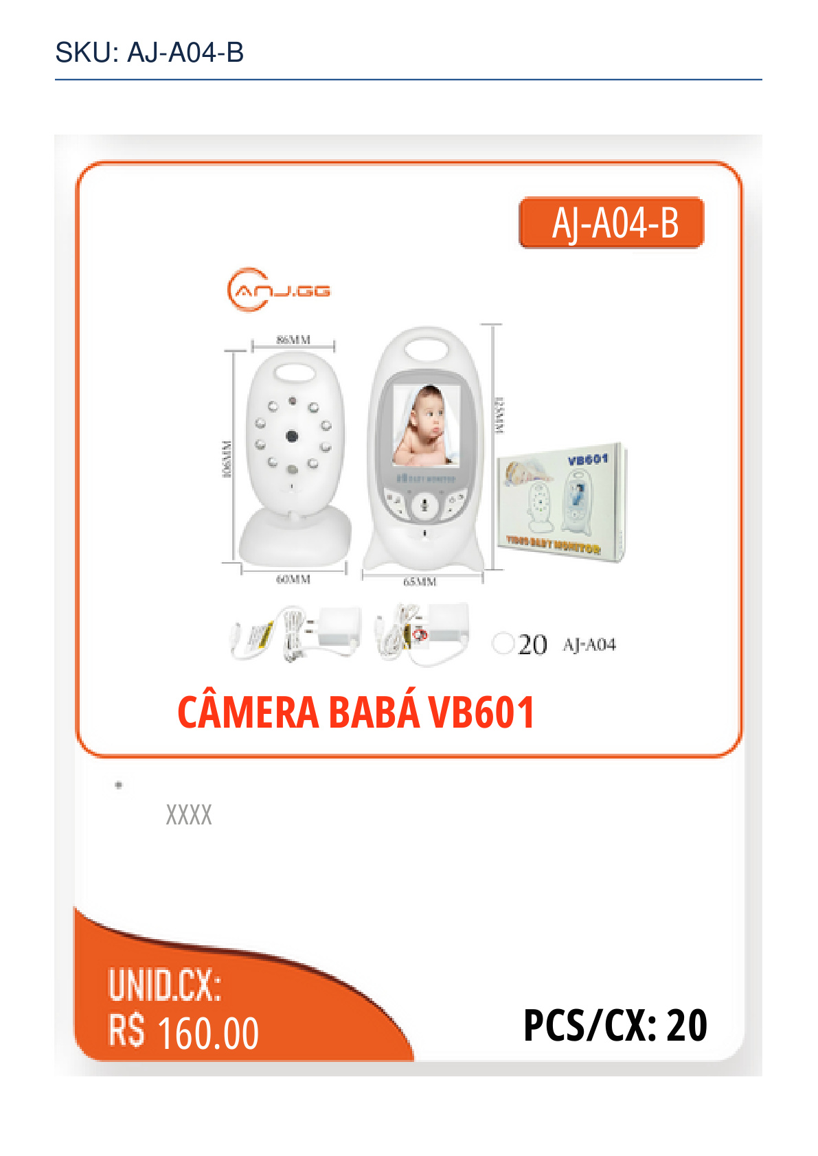 CÂMERA BABÁ VB601