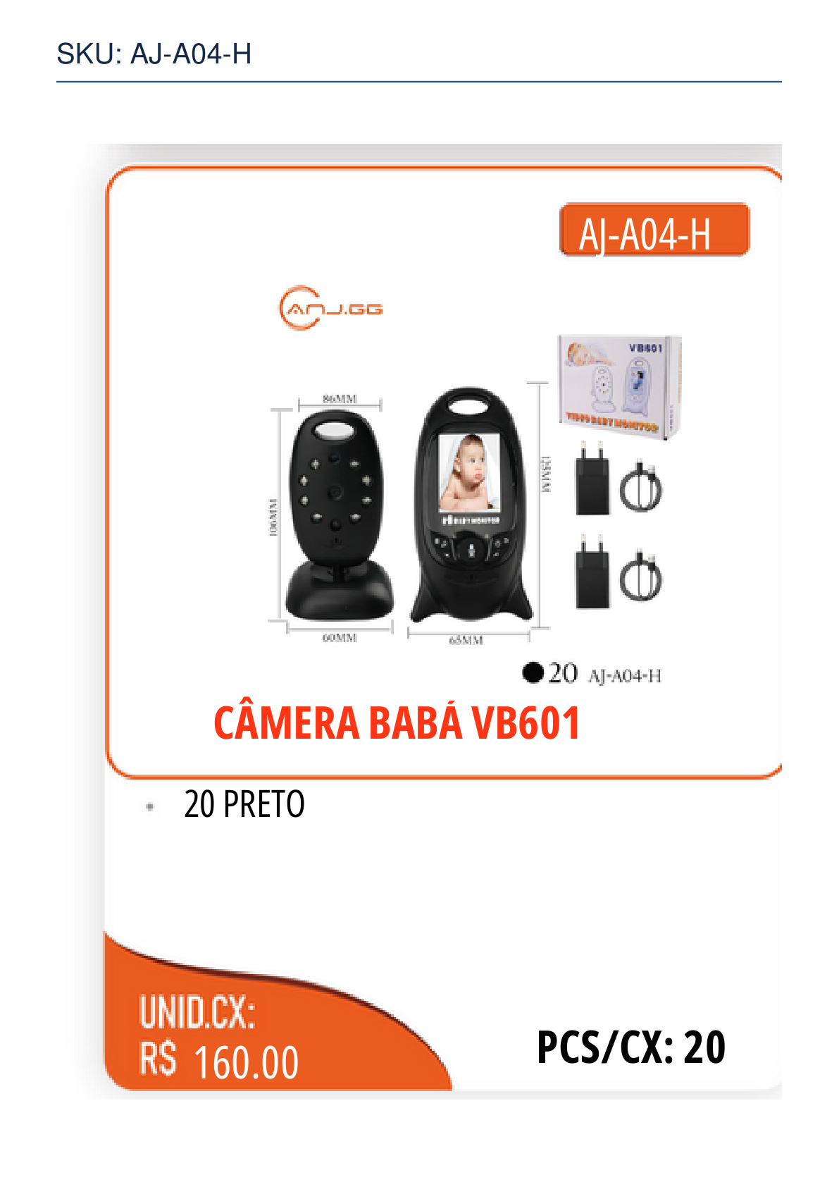 CÂMERA BABÁ VB601