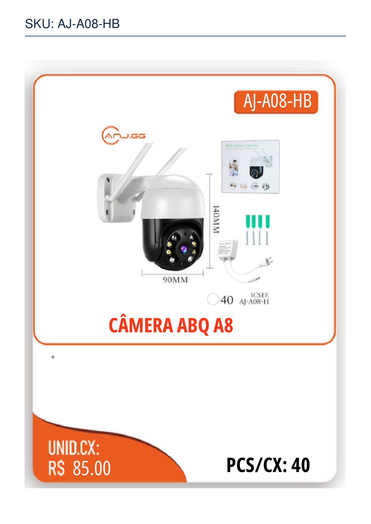 CÂMERA ABQ A8