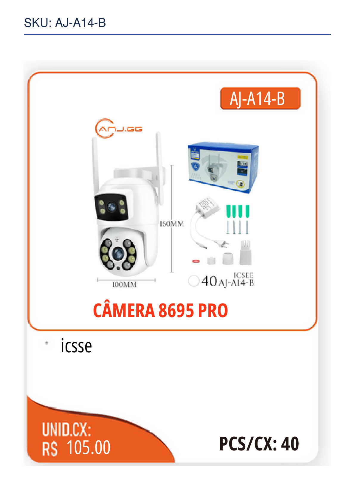 CÂMERA 8695 PRO