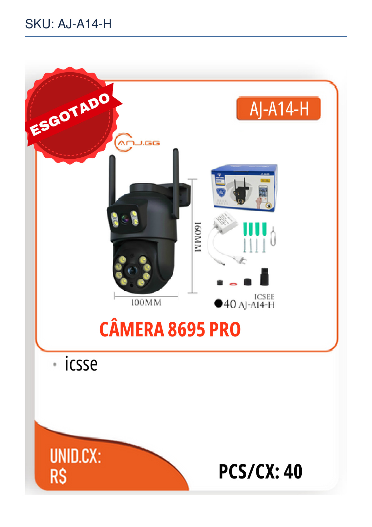 CÂMERA 8695 PRO