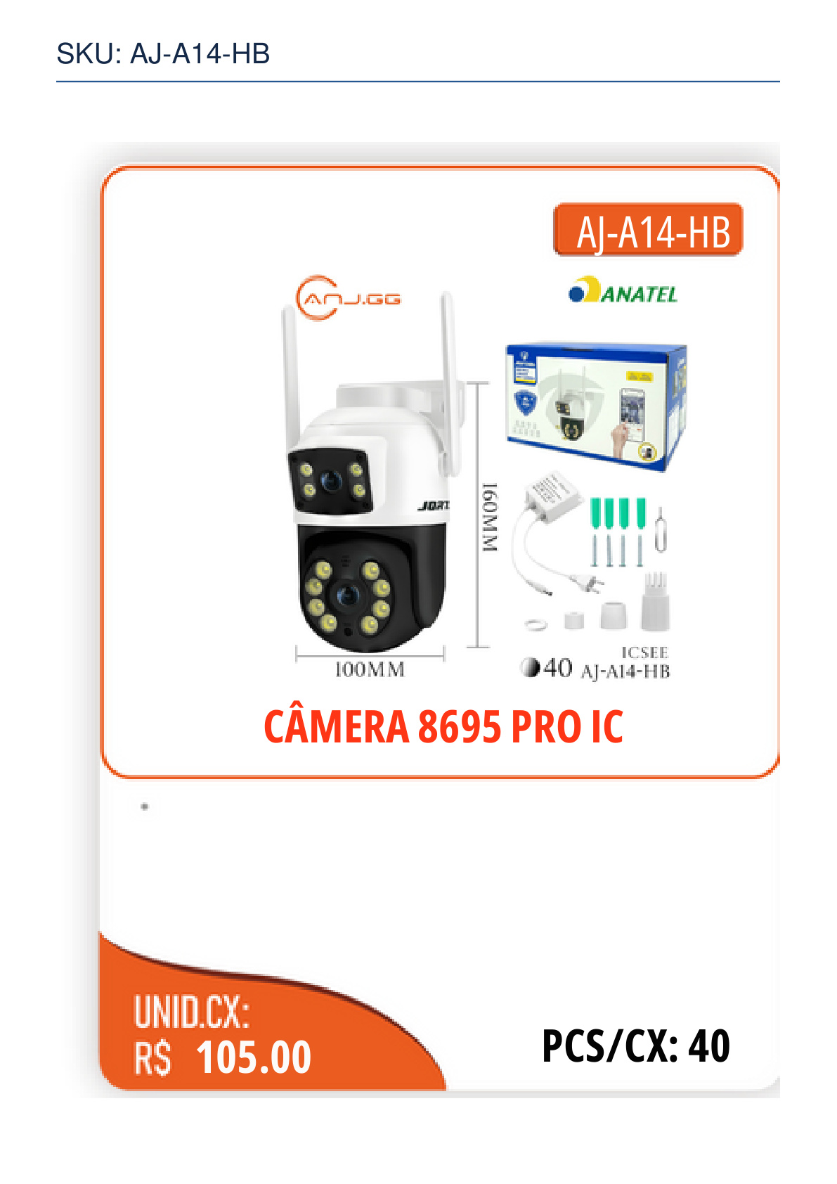 CÂMERA 8695 PRO IC