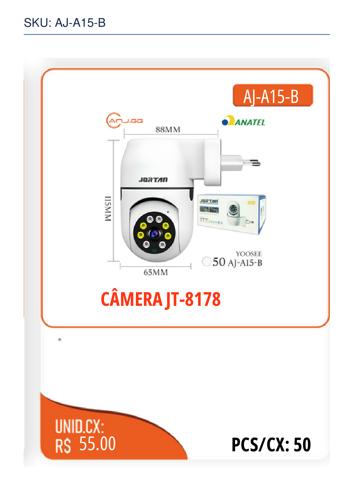 CÂMERA JT-8178
