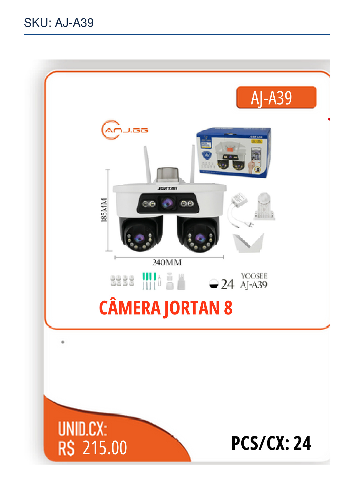 CÂMERA JORTAN 8