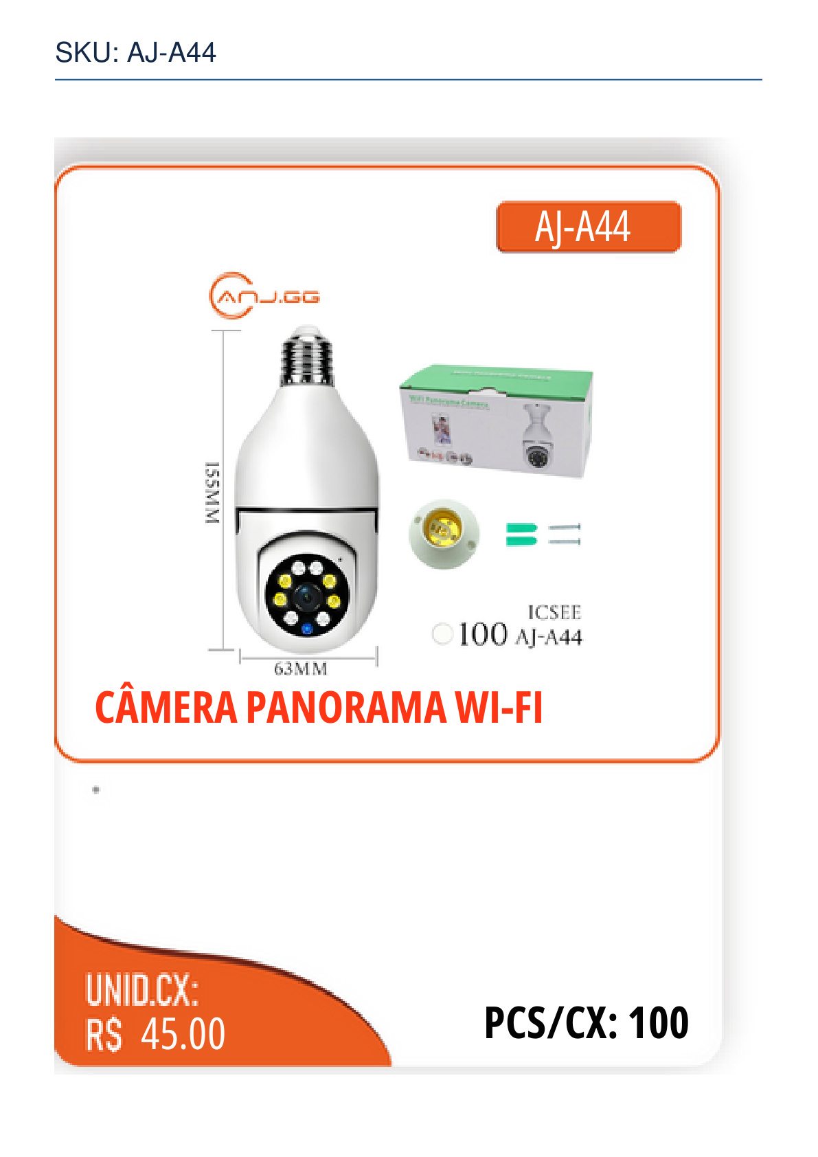 CÂMERA PANORAMA WI-FI