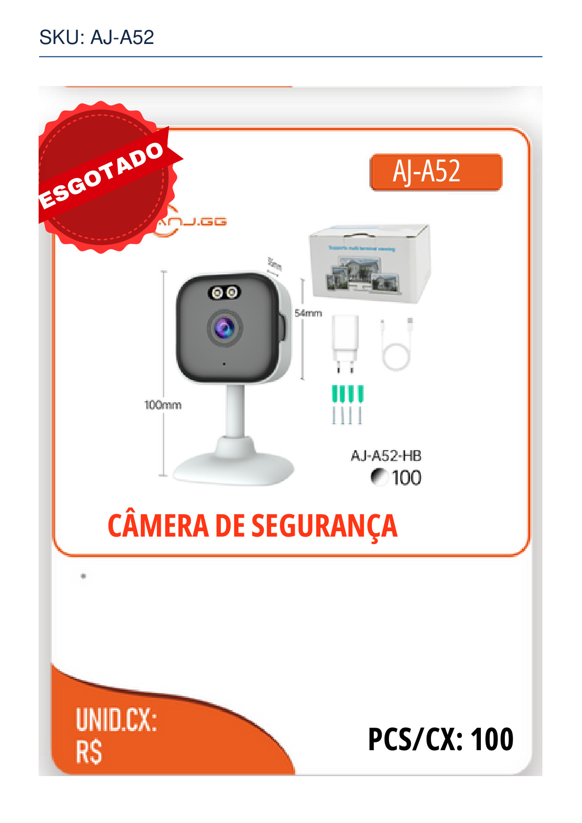 CÂMERA DE SEGURANÇA
