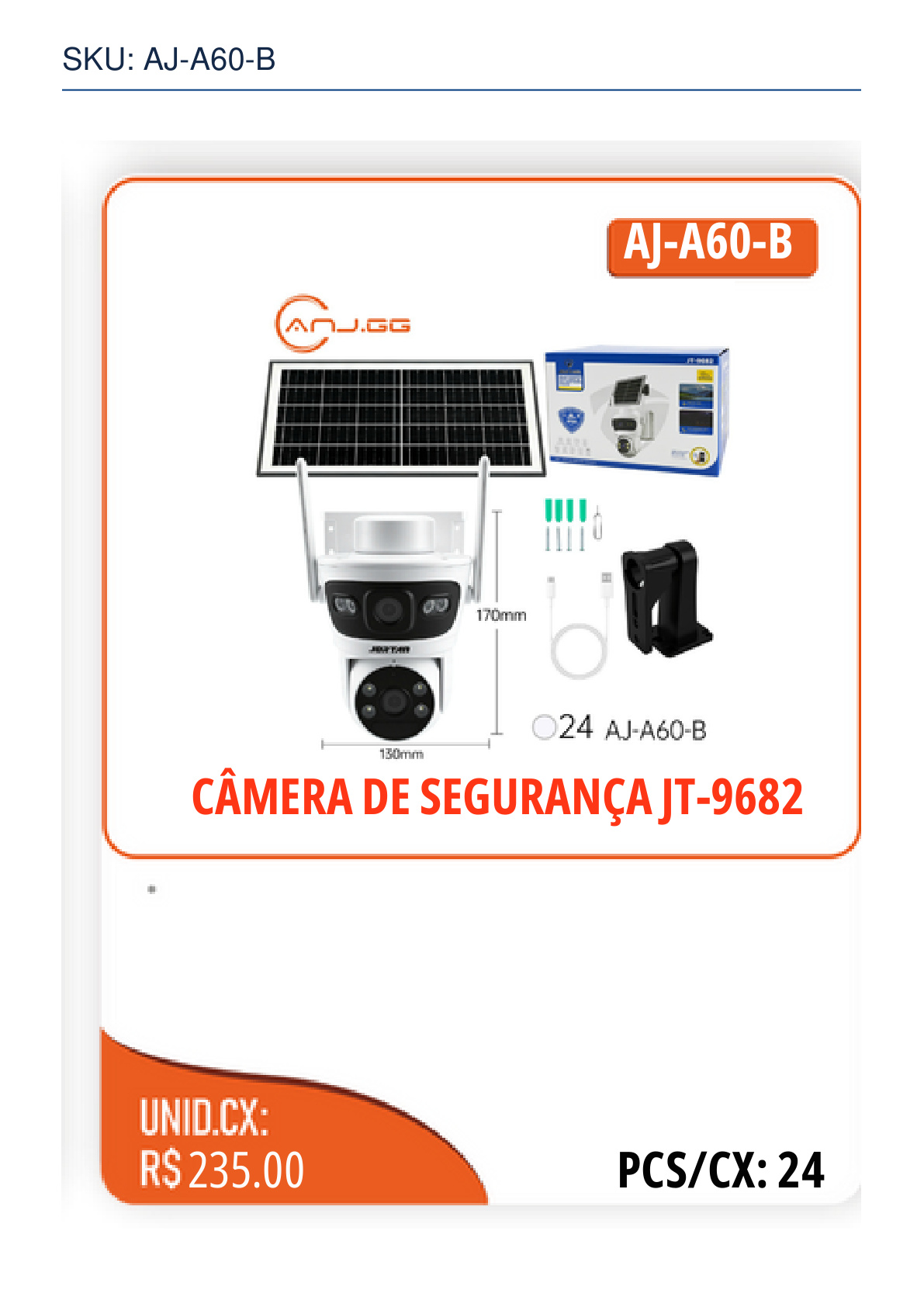 CÂMERA DE SEGURANÇA JT-9682