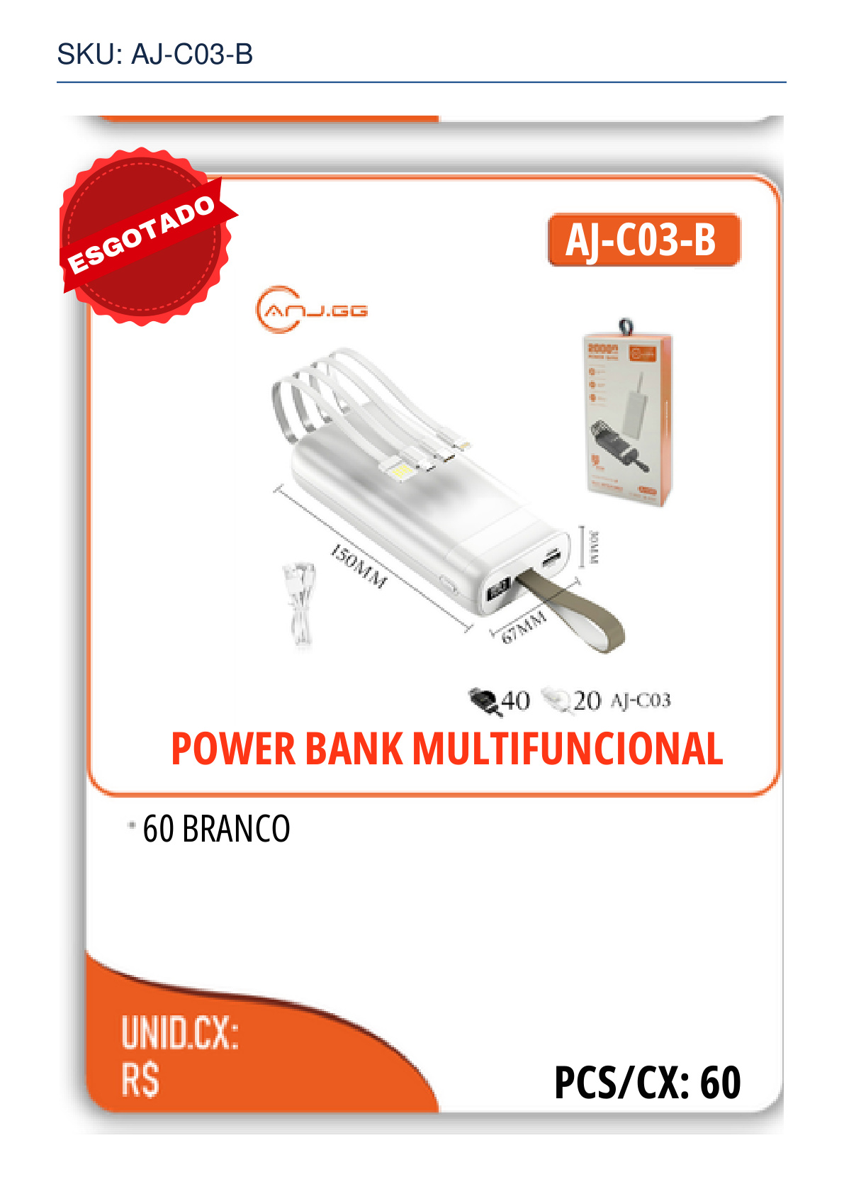 POWER BANK MULTIFUNCIONAL