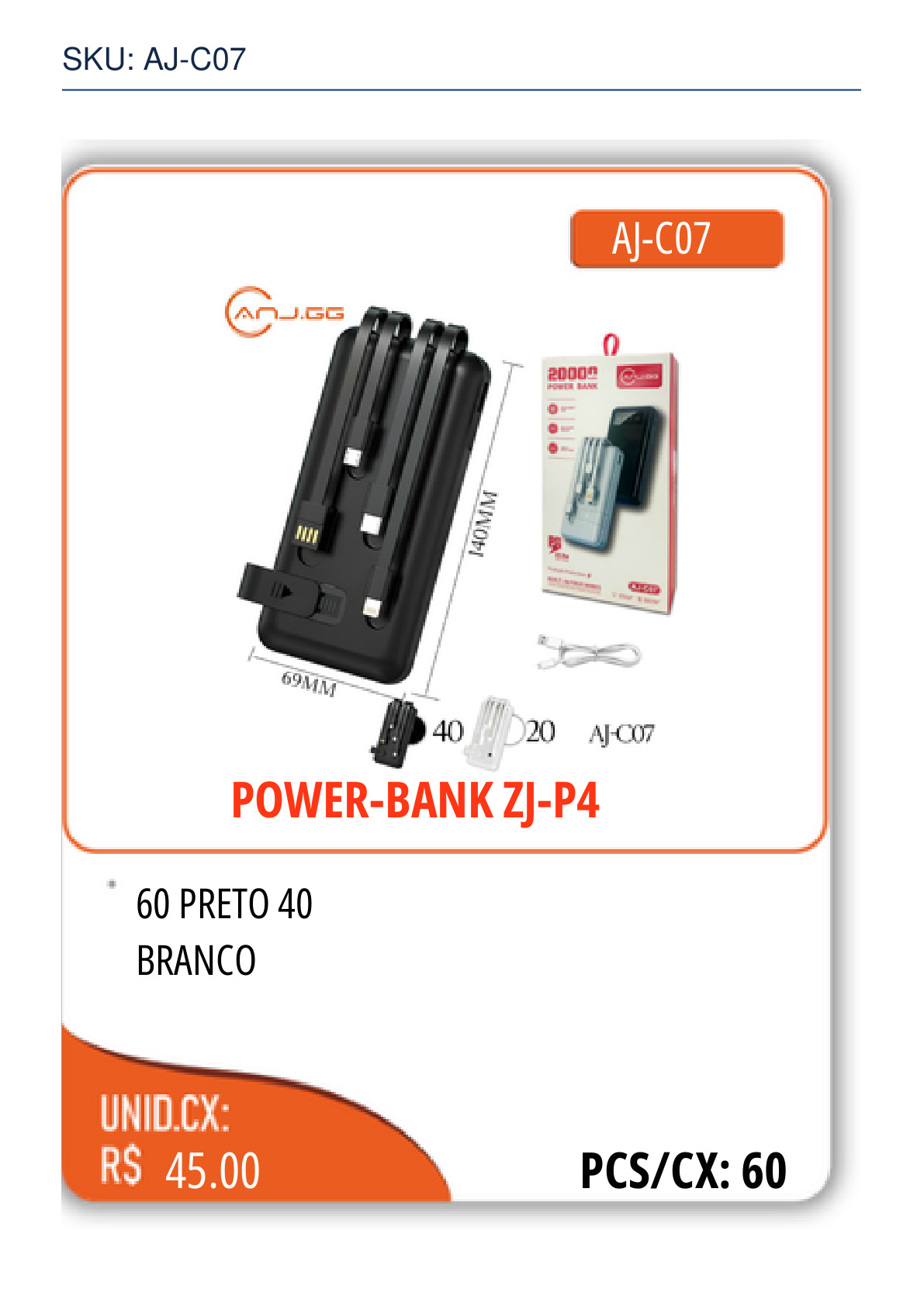 POWER-BANK ZJ-P4