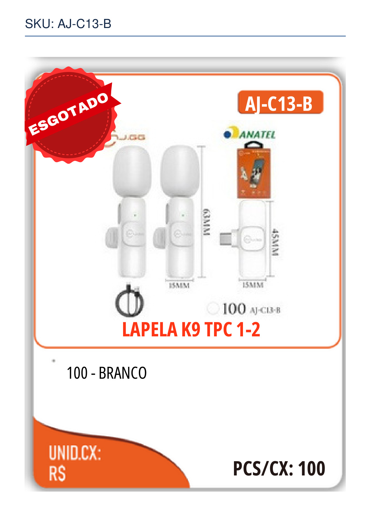 LAPELA K9 TPC 1-2