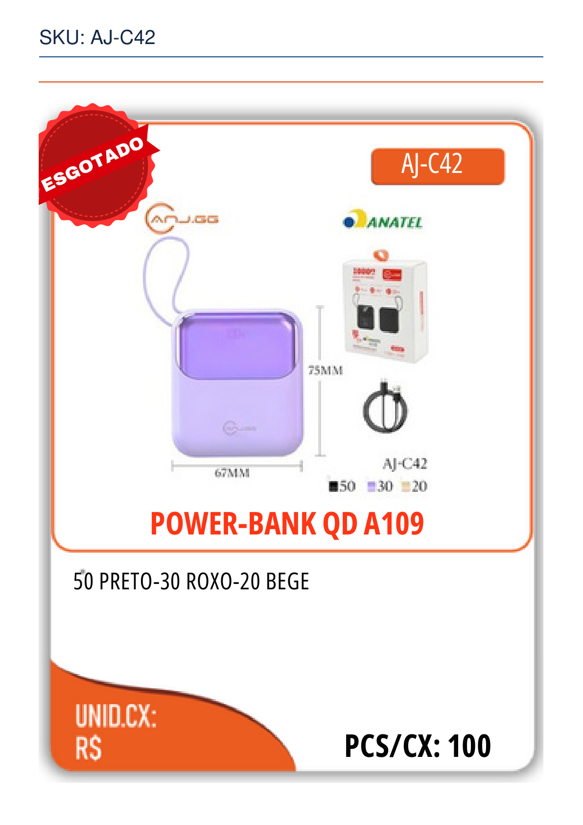 POWER-BANK QD A109