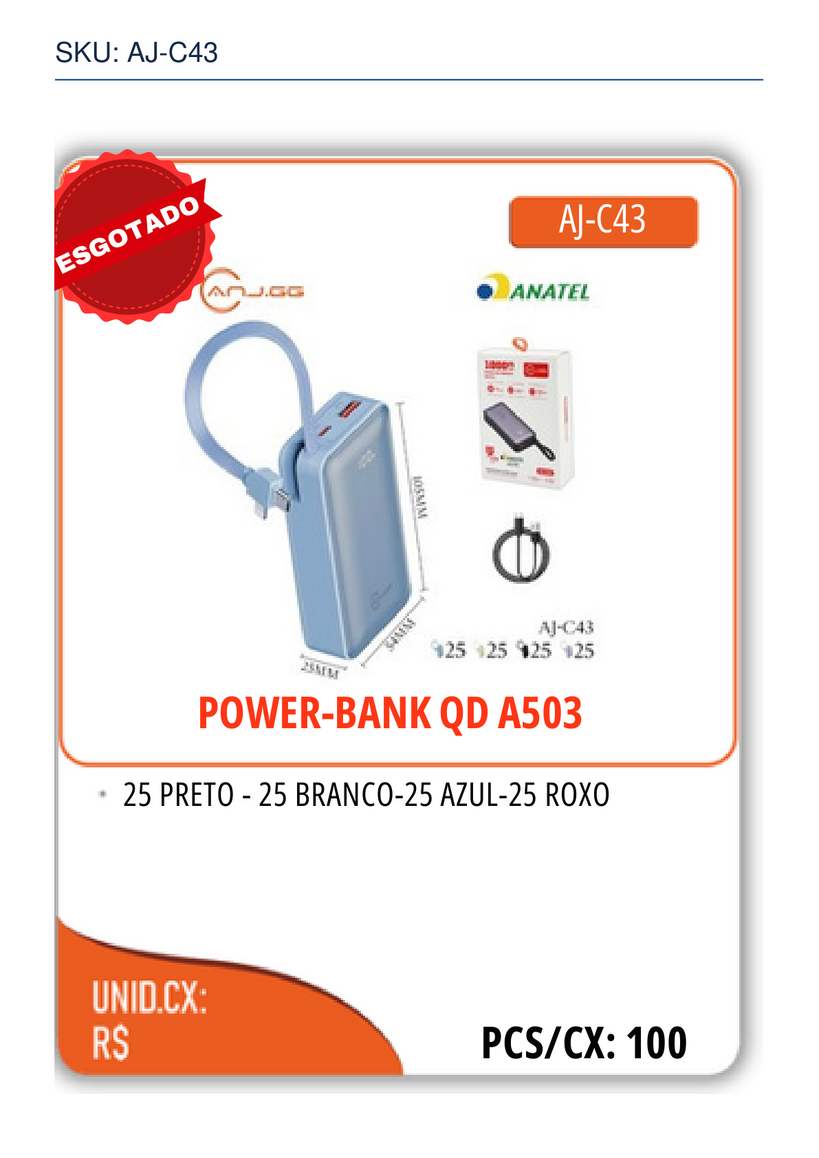POWER-BANK QD A503
