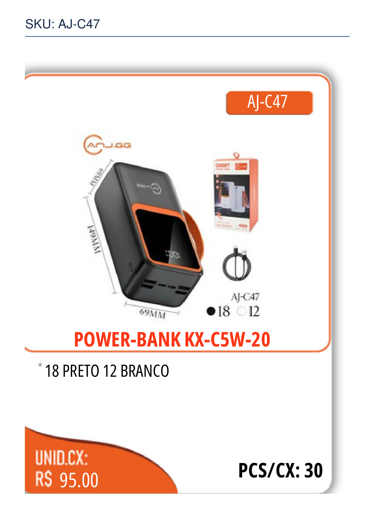 POWER-BANK KX-C5W-20