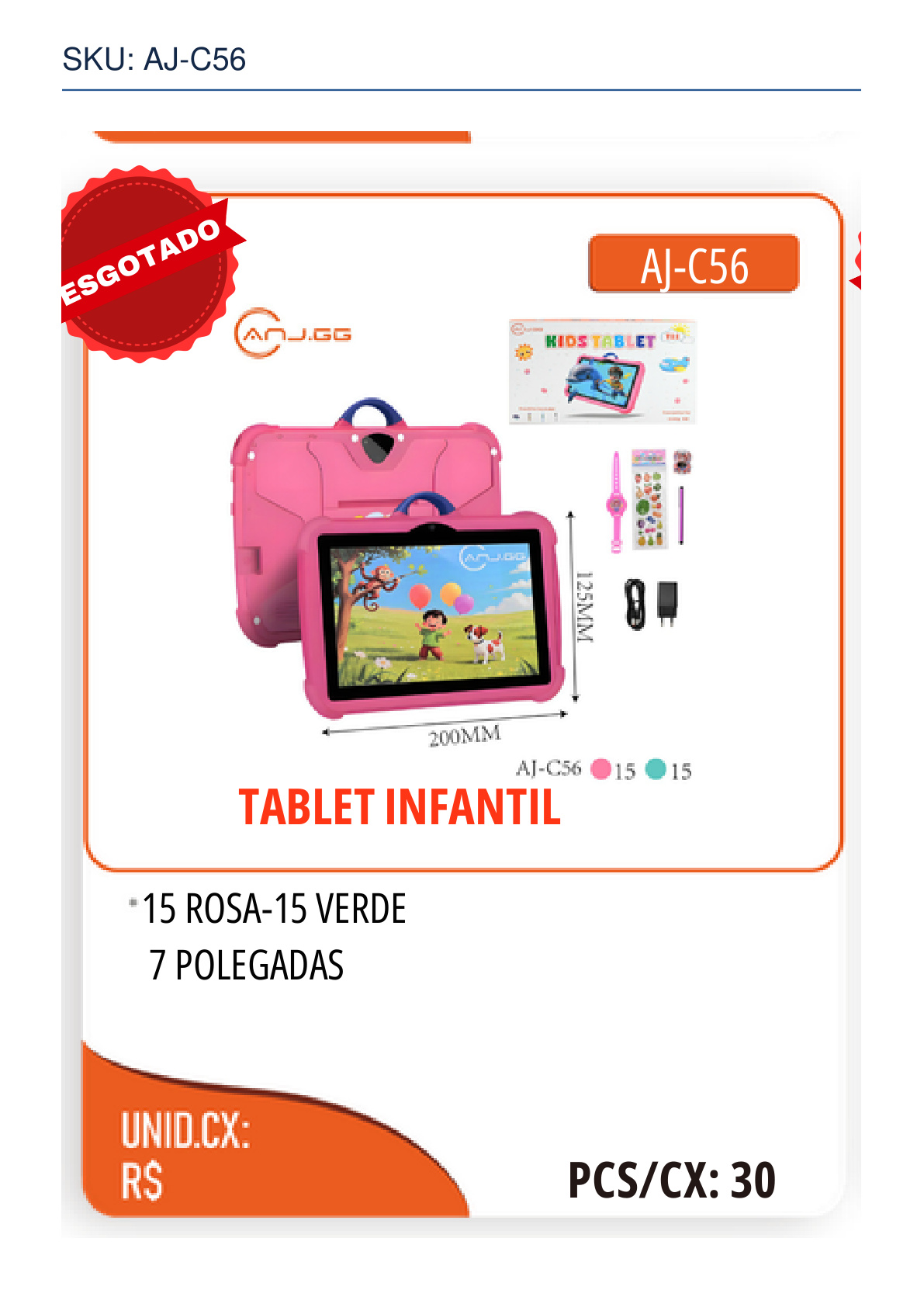 TABLET INFANTIL