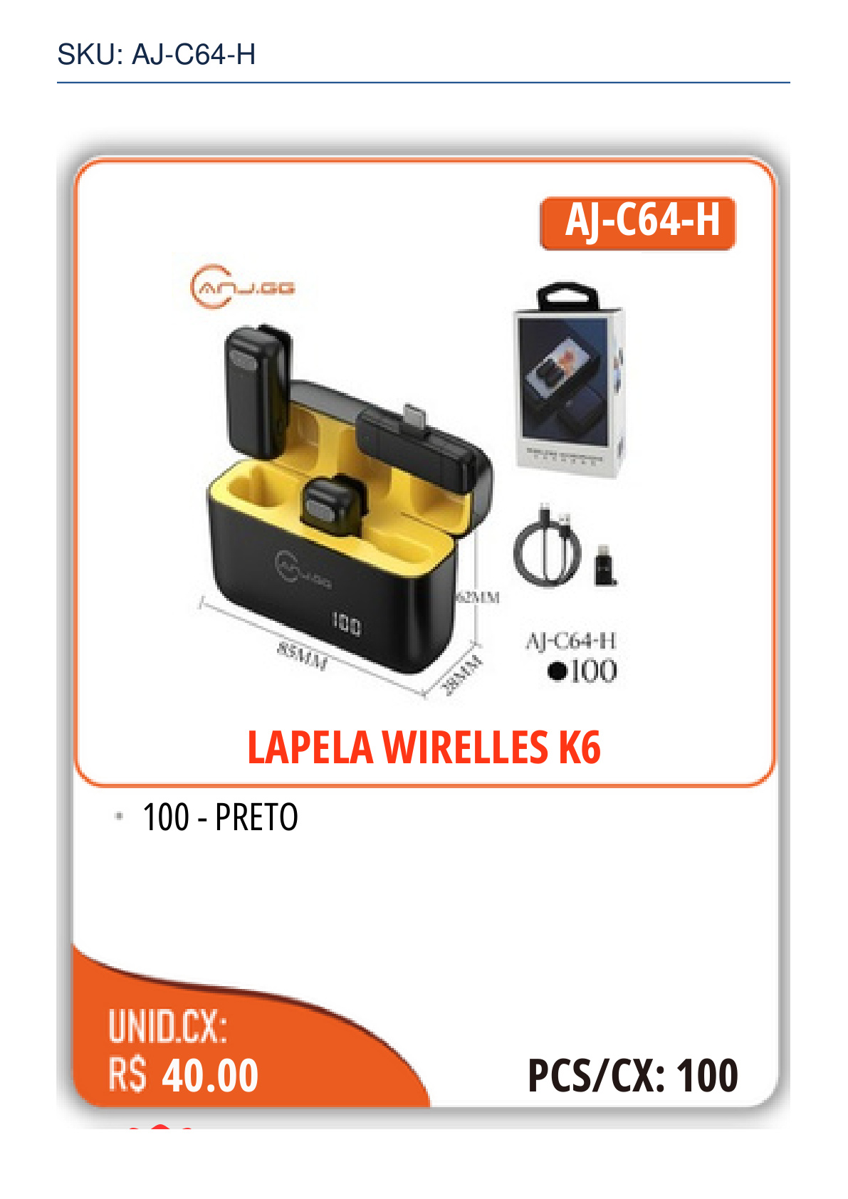 LAPELA WIRELLES K6
