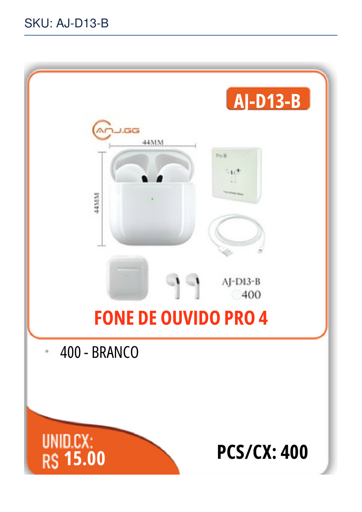 FONE DE OUVIDO PRO 4