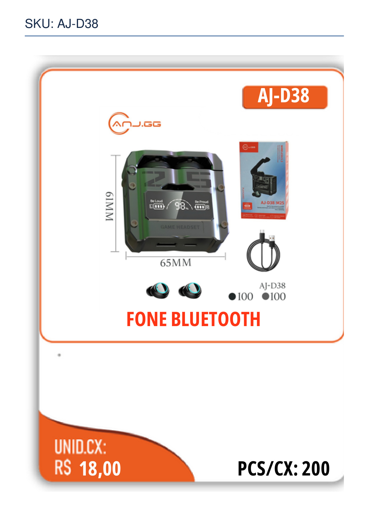 FONE BLUETOOTH
