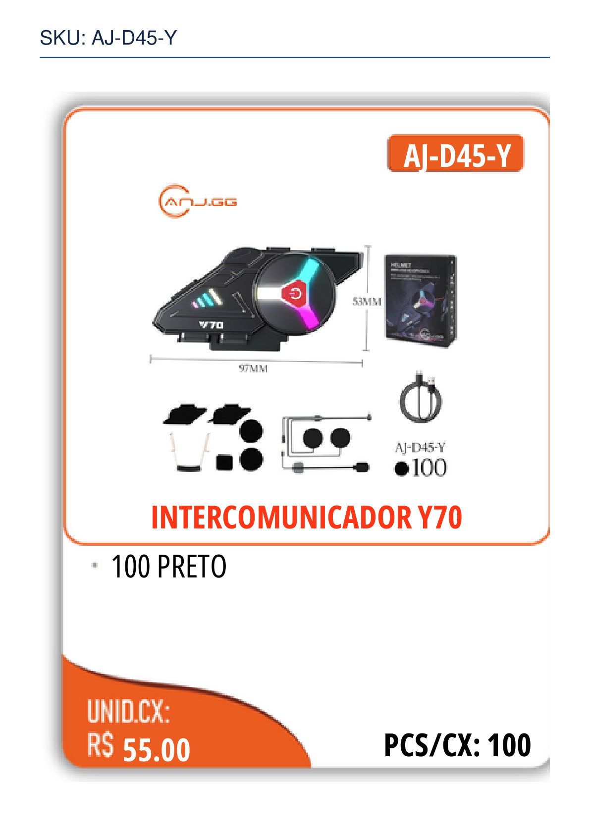 INTERCOMUNICADOR Y70