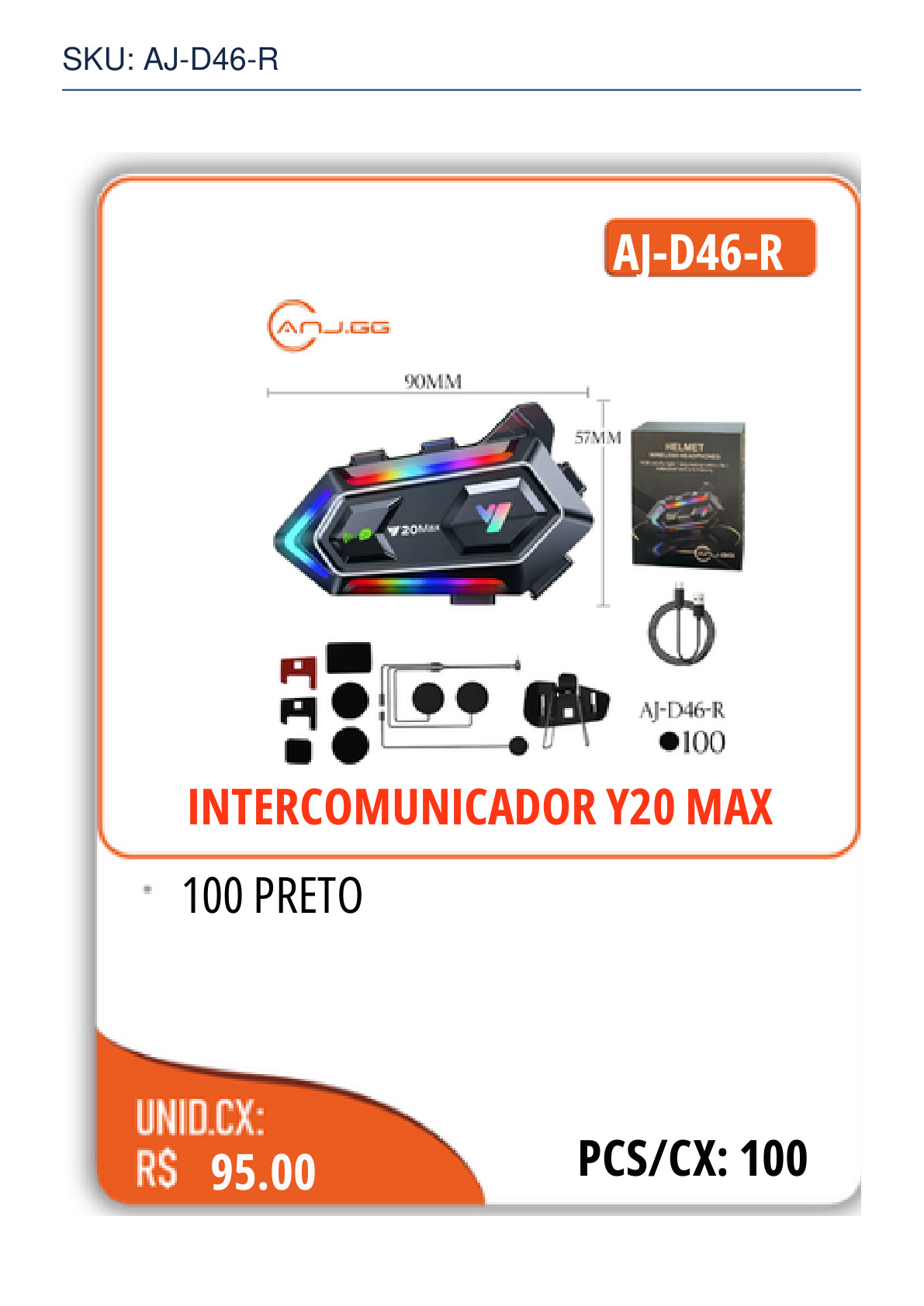 INTERCOMUNICADOR Y20 MAX