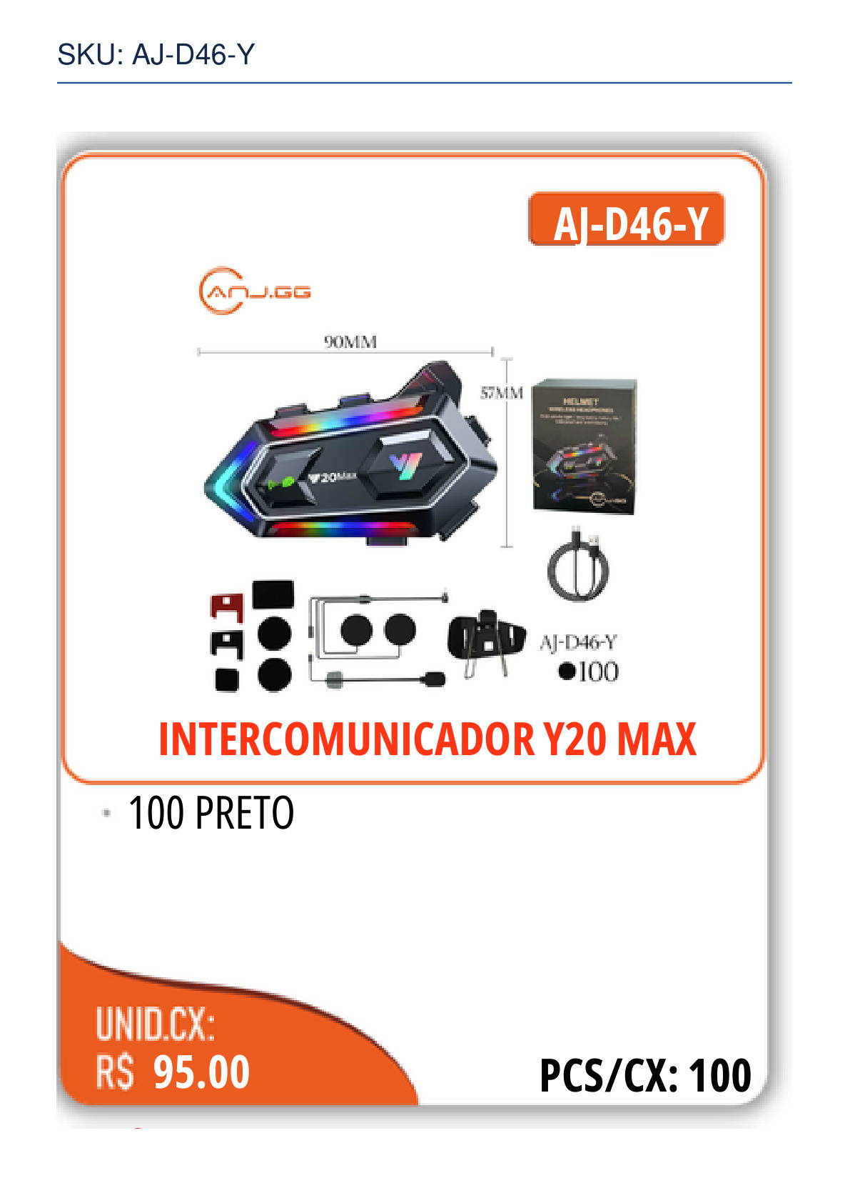INTERCOMUNICADOR Y20 MAX