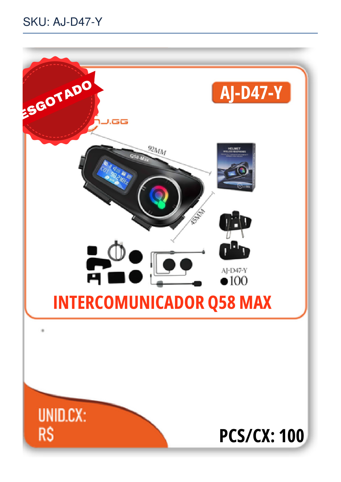 INTERCOMUNICADOR Q58 MAX