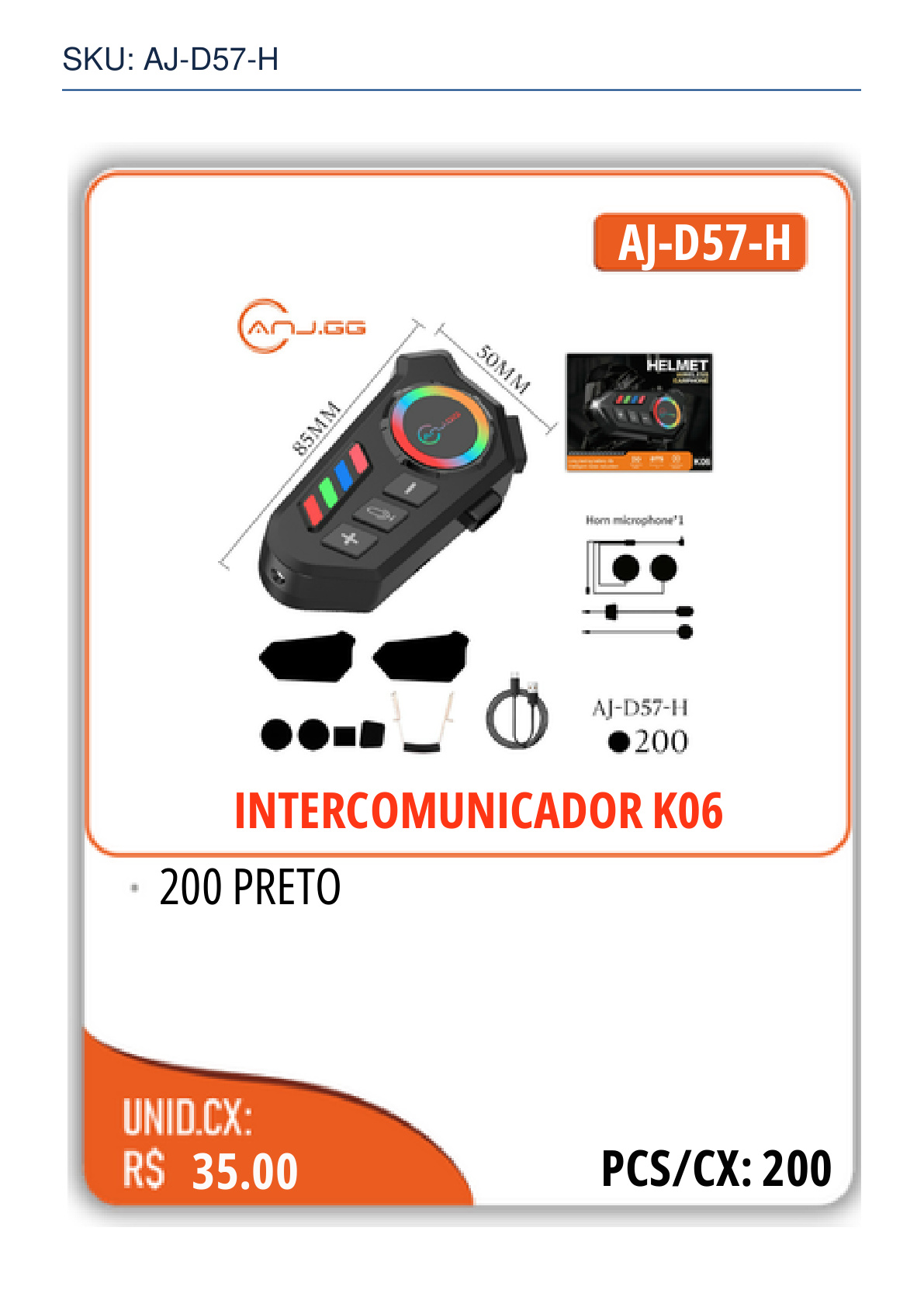 INTERCOMUNICADOR K06