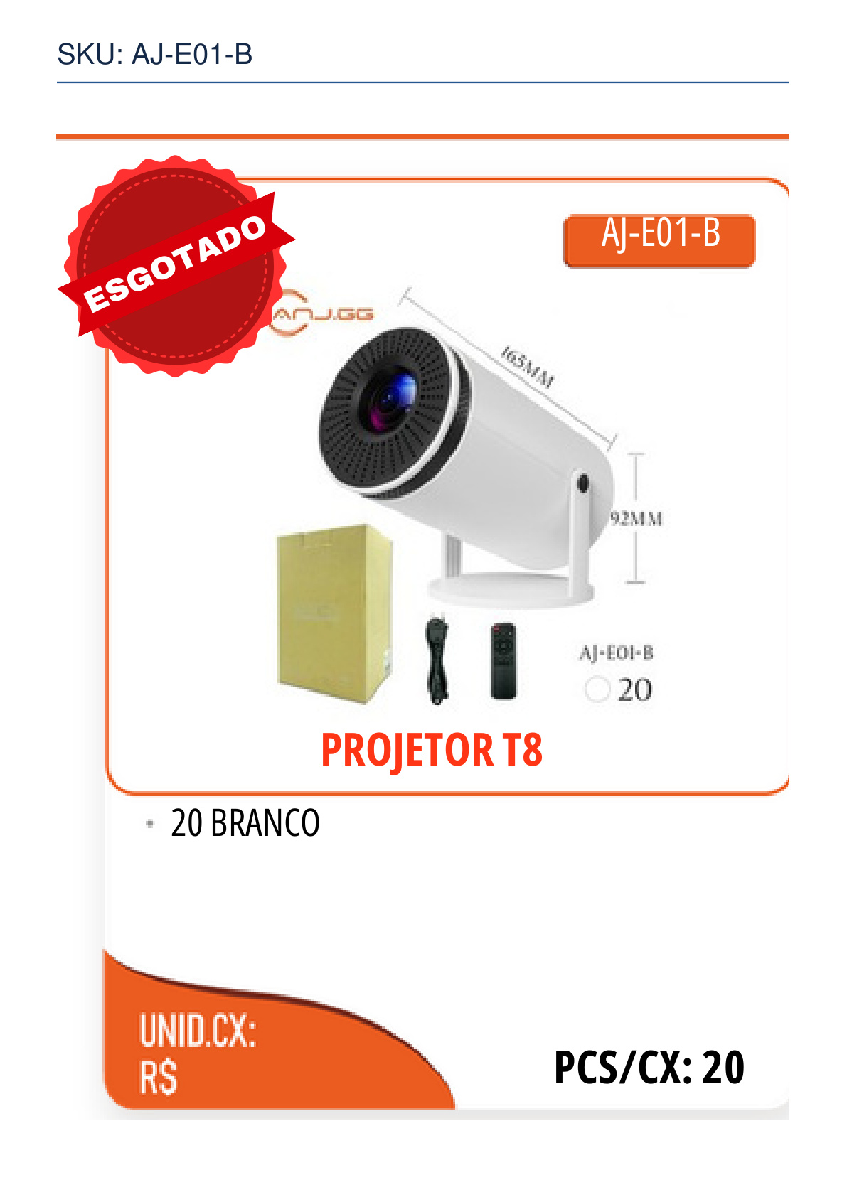 PROJETOR T8