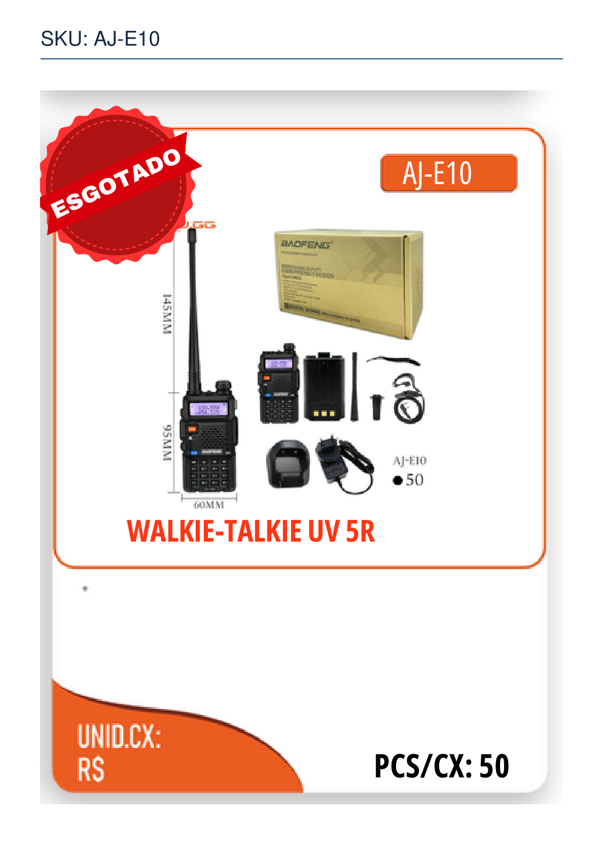 WALKIE-TALKIE UV 5R