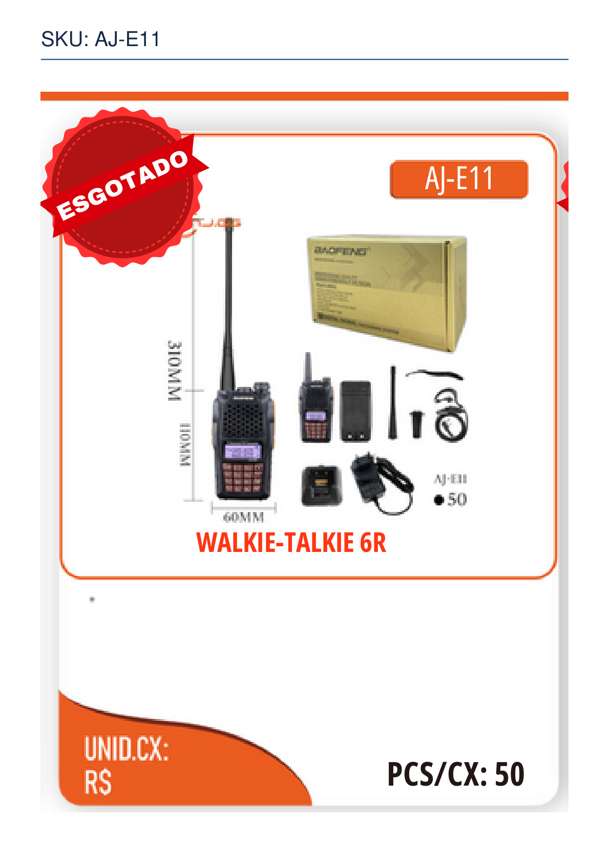 WALKIE-TALKIE 6R