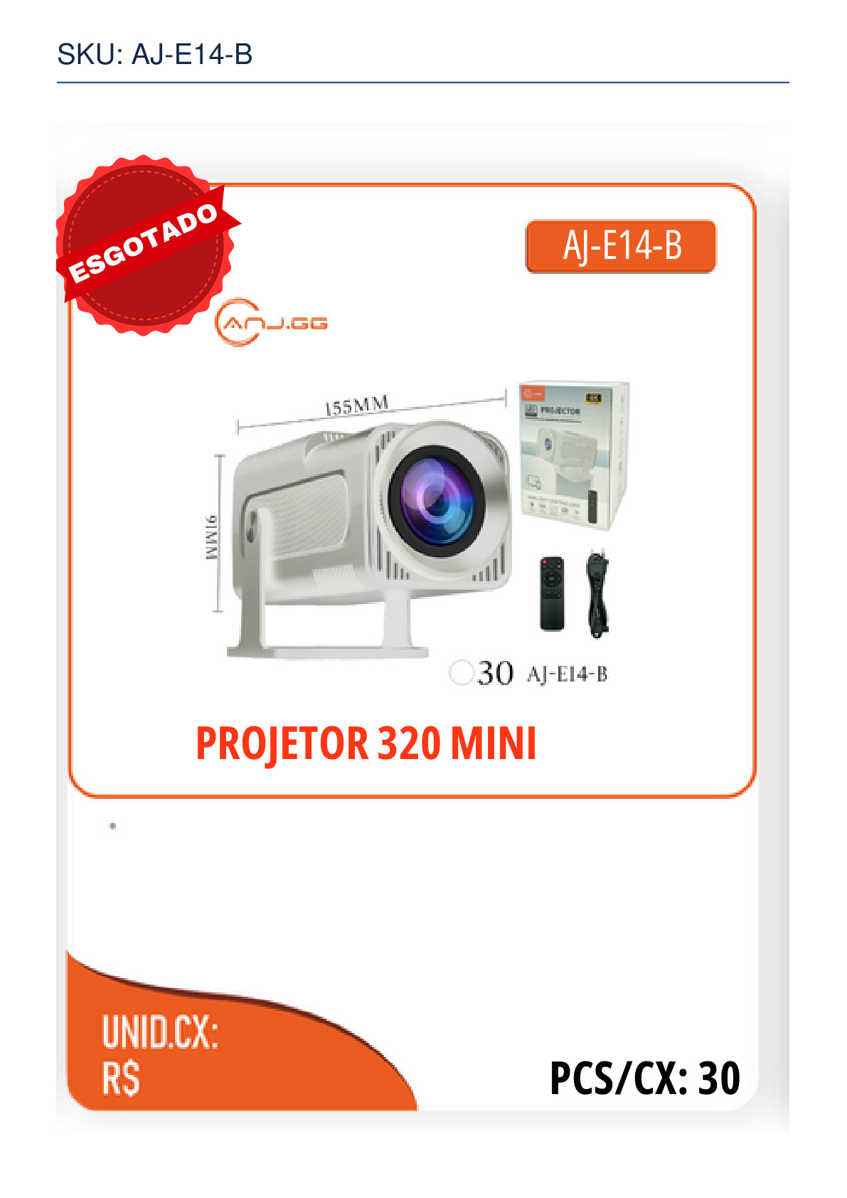 PROJETOR 320 MINI