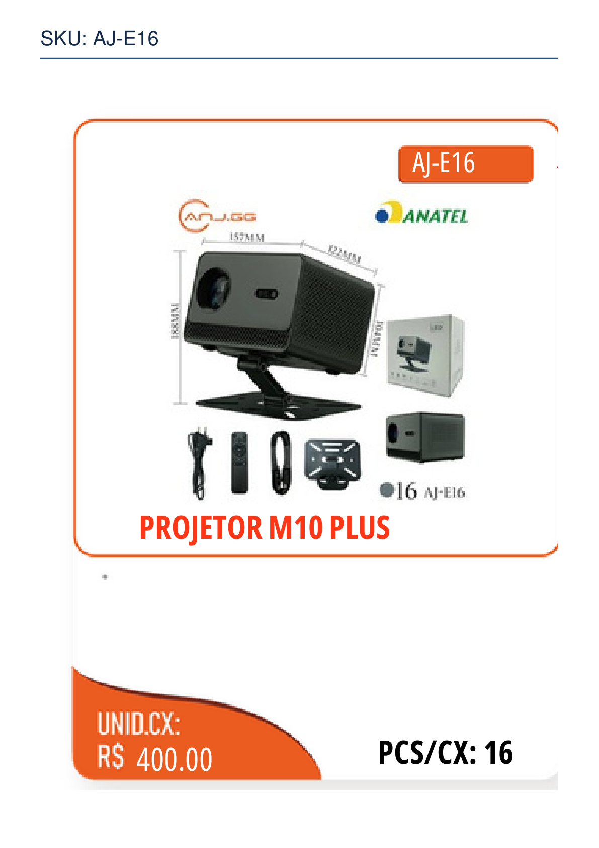 PROJETOR M10 PLUS