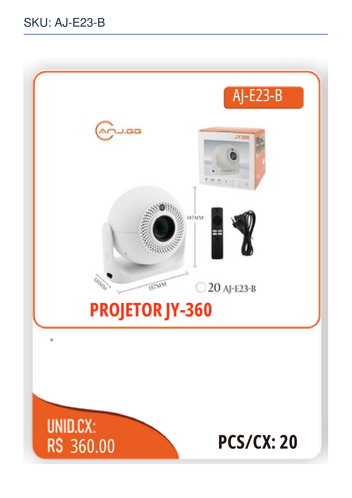PROJETOR JY-360