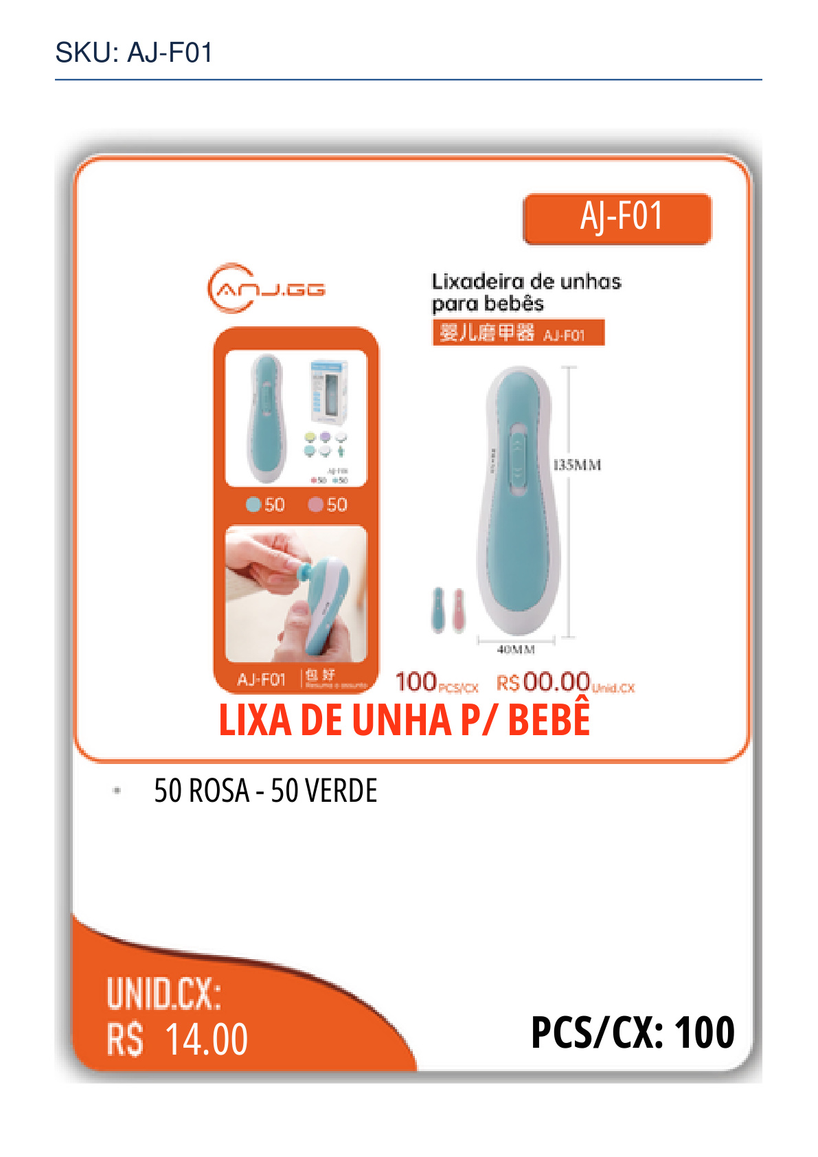 LIXA DE UNHA P/ BEBÊ