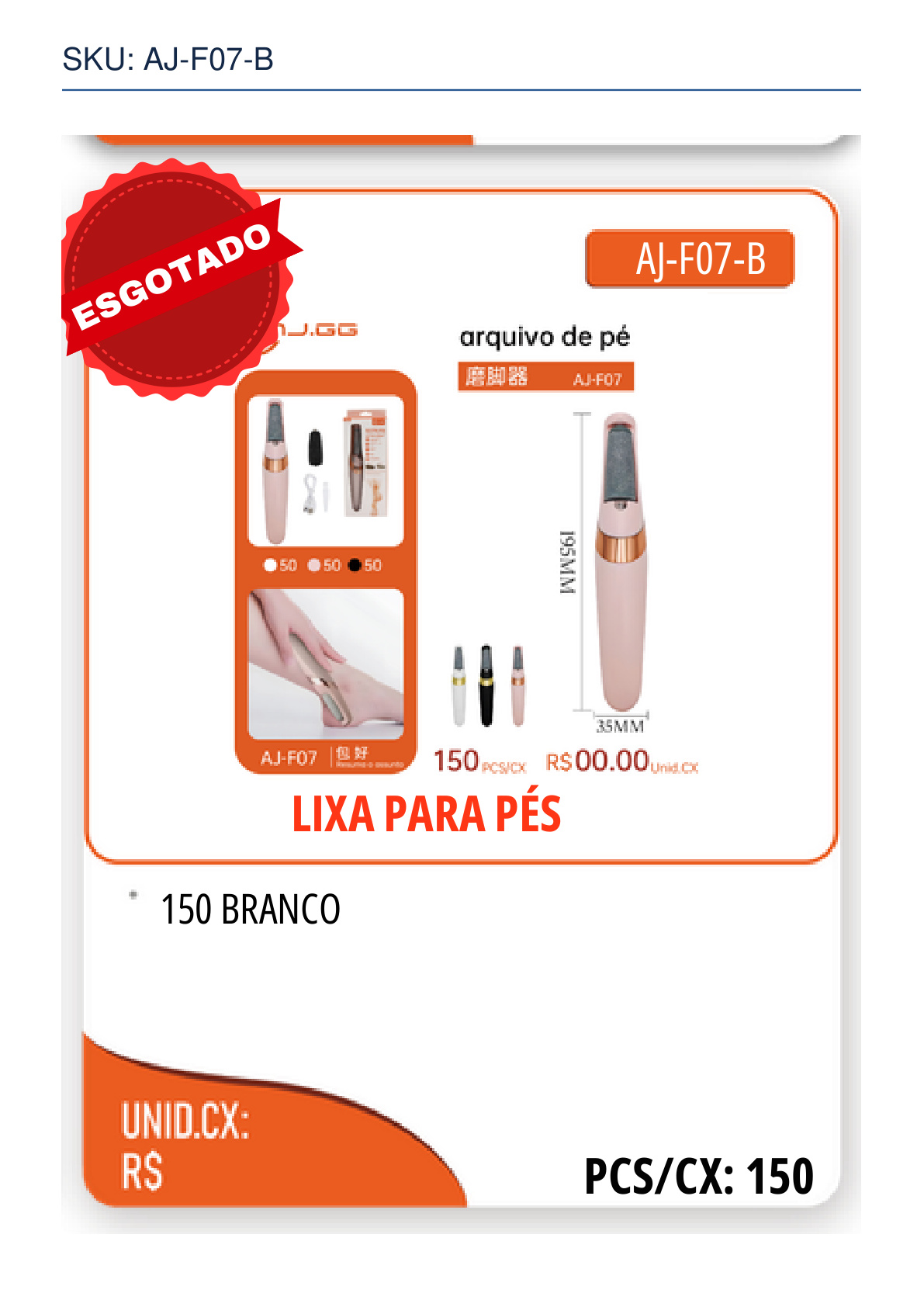 LIXA PARA PÉS