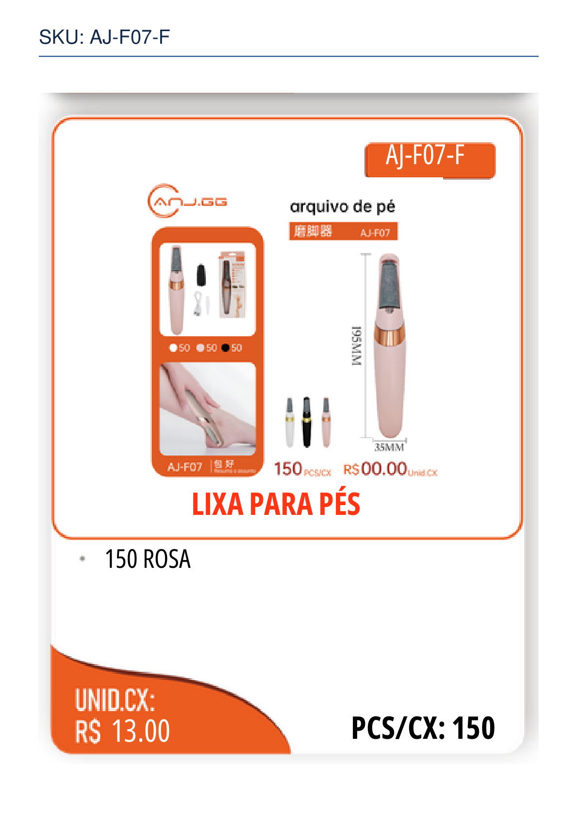LIXA PARA PÉS