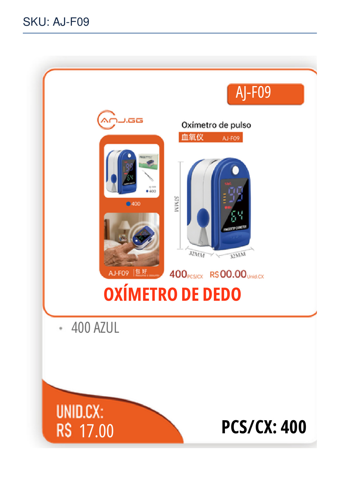 OXÍMETRO DE DEDO