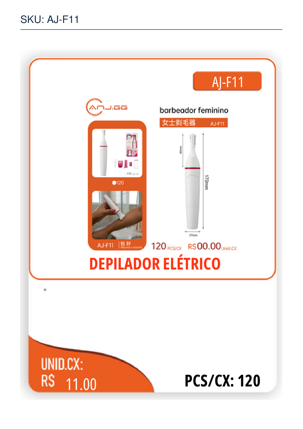 DEPILADOR ELÉTRICO