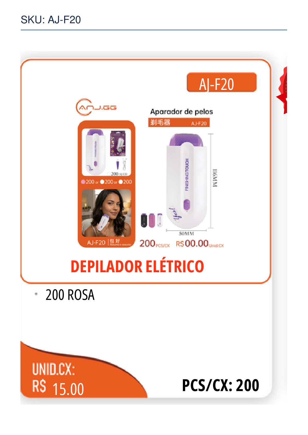 DEPILADOR ELÉTRICO