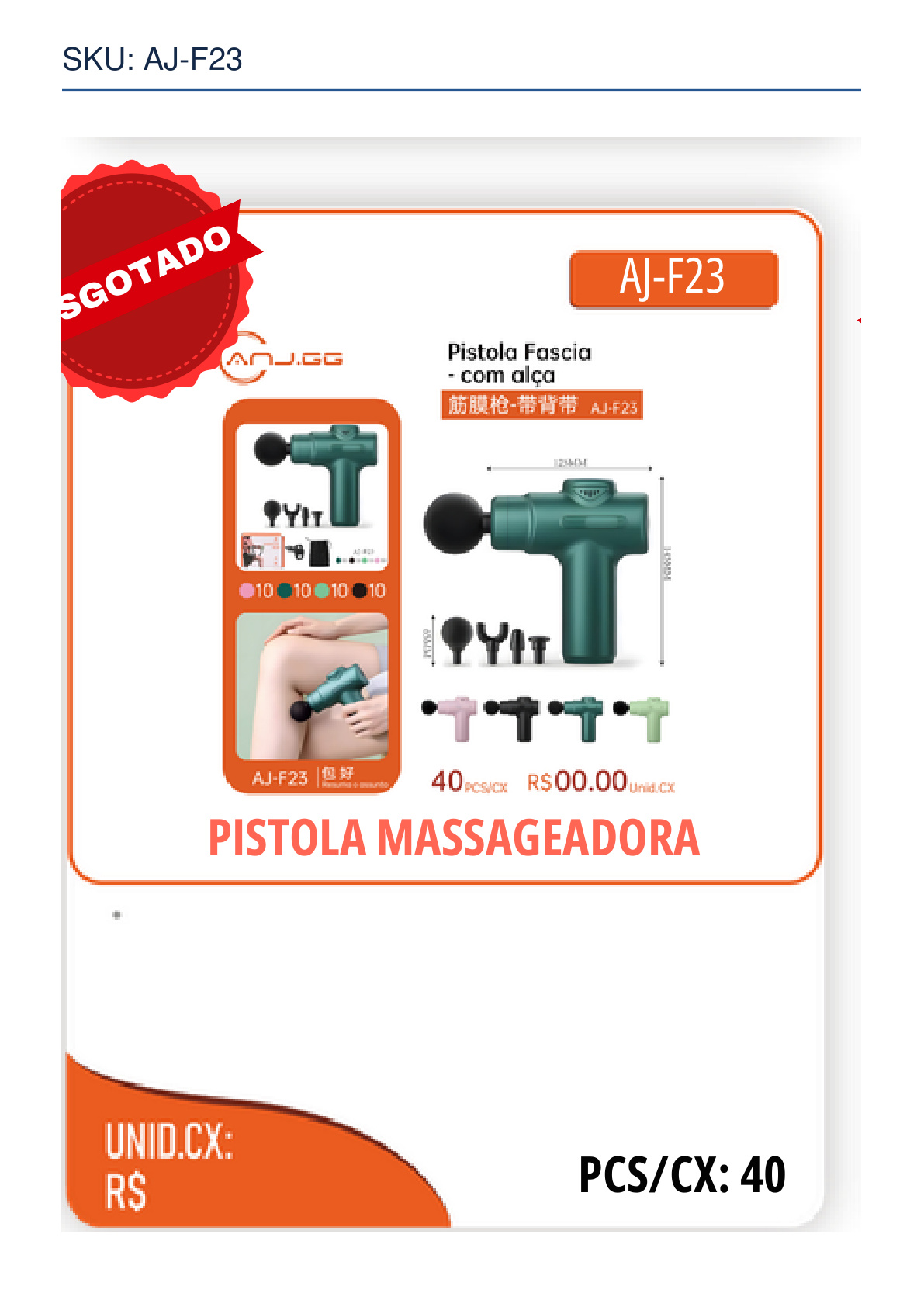 PISTOLA MASSAGEADORA