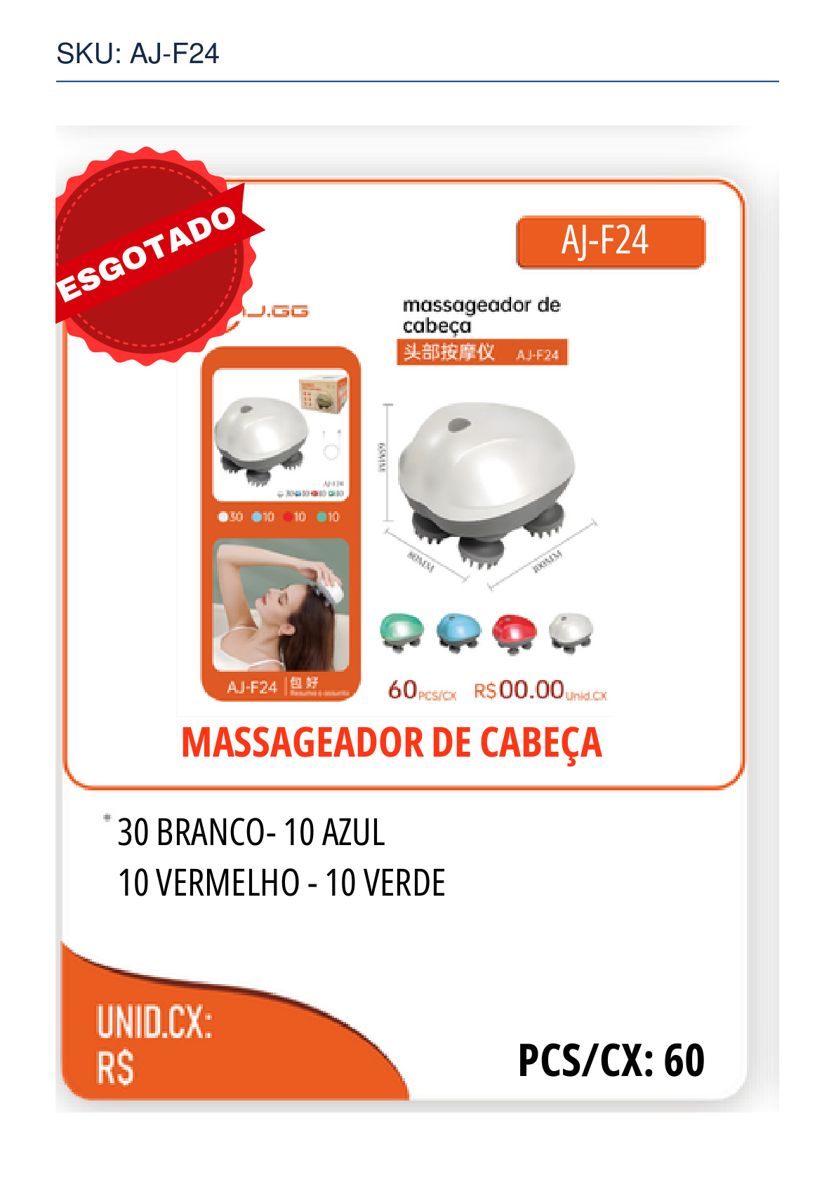 MASSAGEADOR DE CABEÇA
