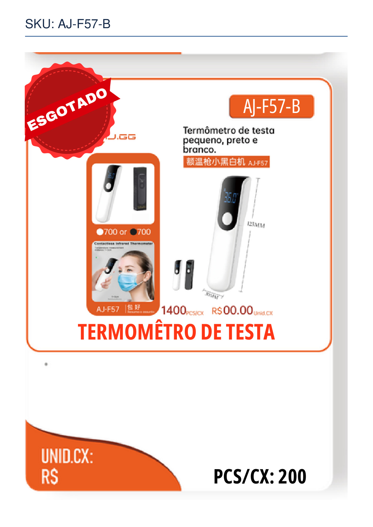 TERMOMÊTRO DE TESTA