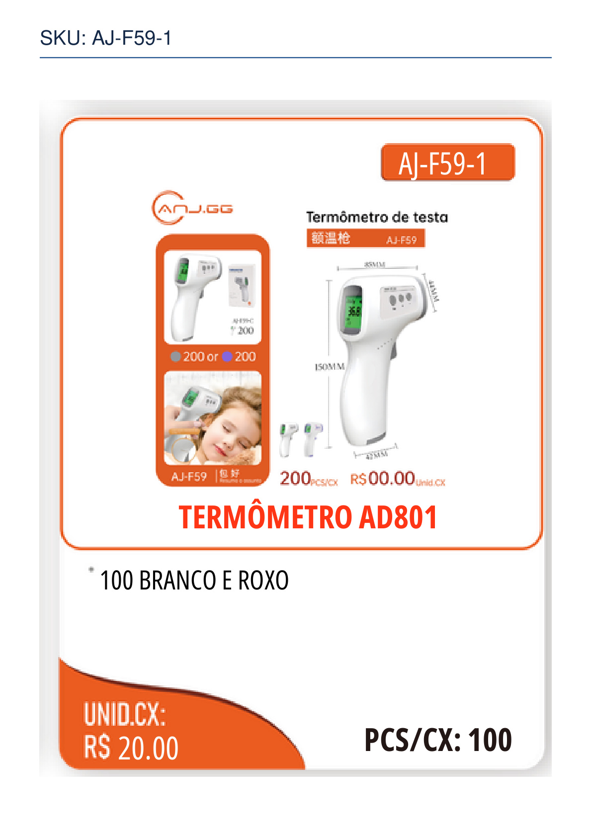 TERMÔMETRO AD801