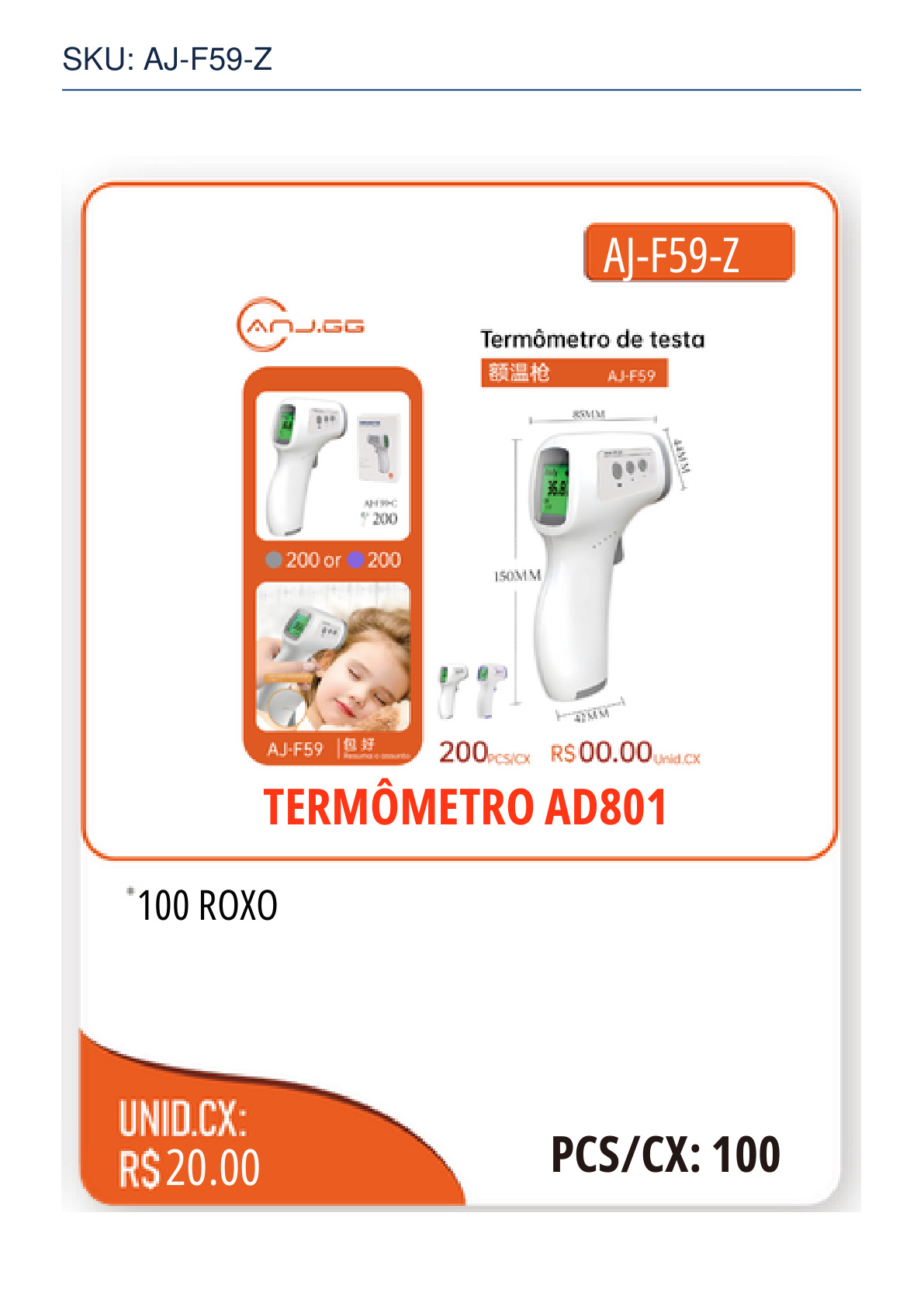 TERMÔMETRO AD801