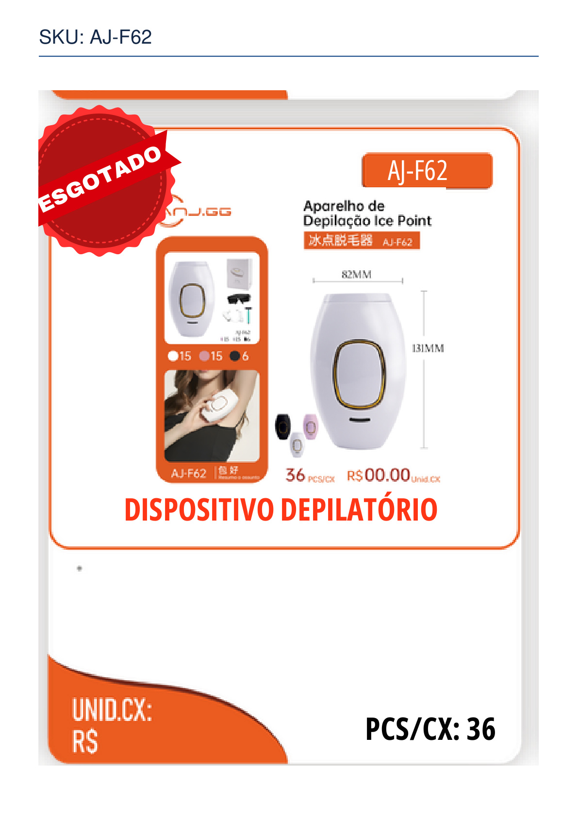 DISPOSITIVO DEPILATÓRIO