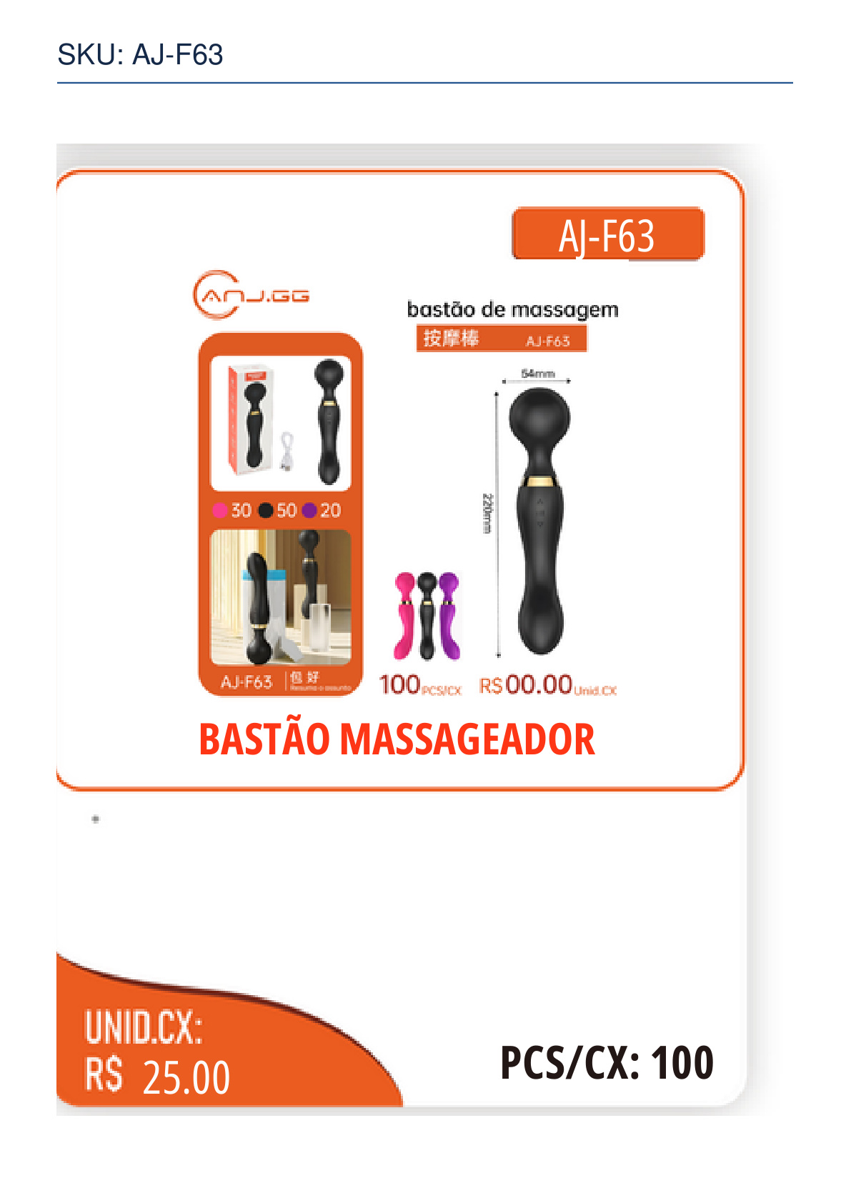 BASTÃO MASSAGEADOR