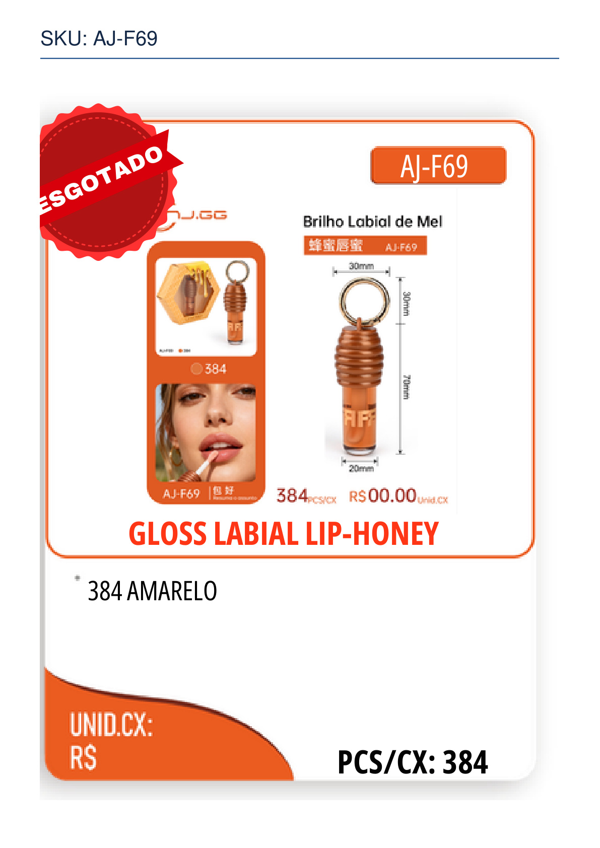 GLOSS LABIAL LIP-HONEY