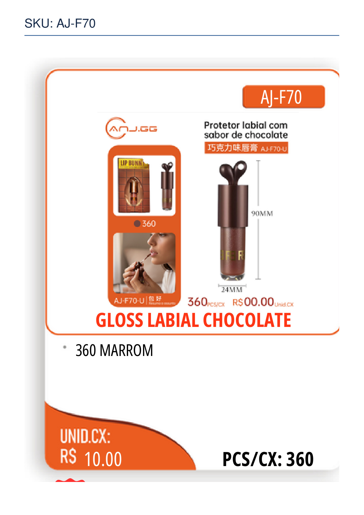 GLOSS LABIAL CHOCOLATE