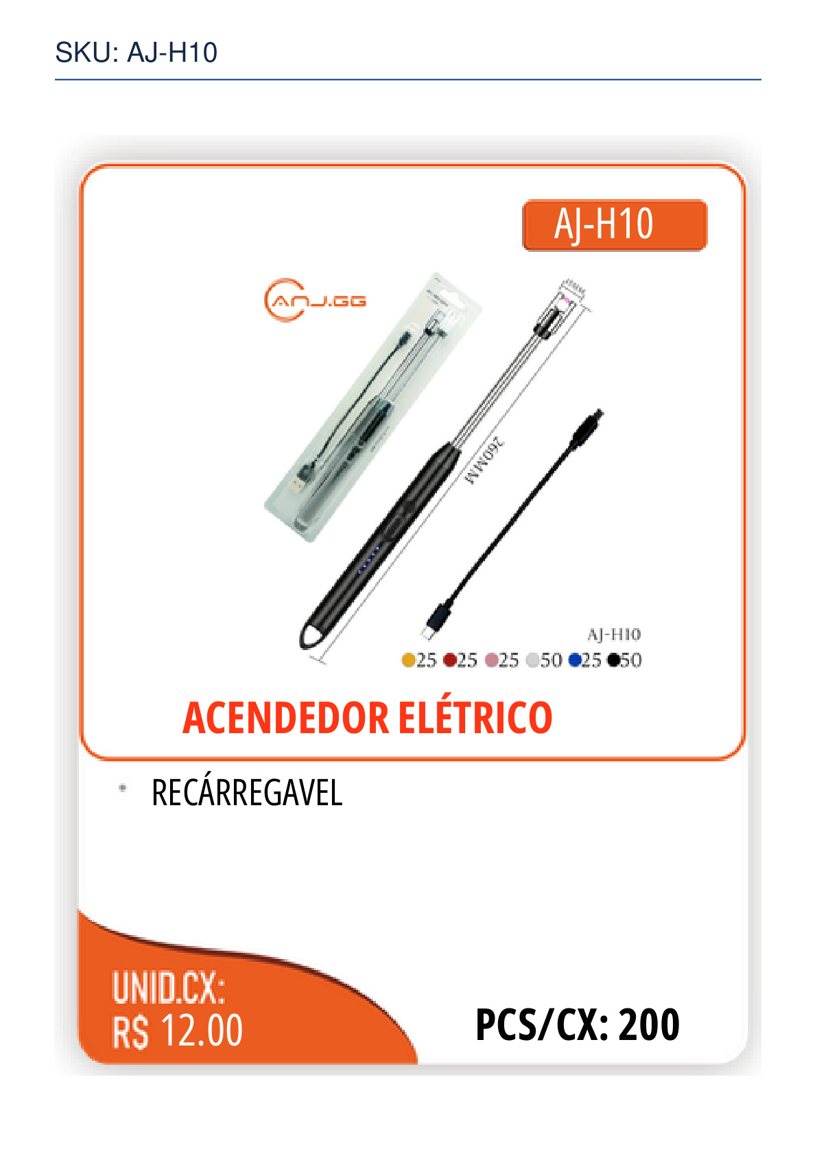 ACENDEDOR ELÉTRICO